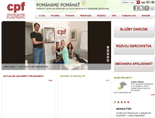 Tablet Screenshot of cpf.sk