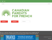 Tablet Screenshot of cpf.ca