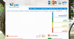 Desktop Screenshot of cpf.edu.lb